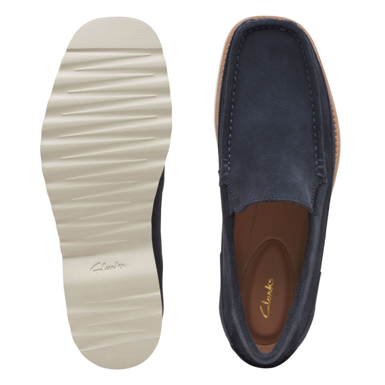 Durleigh Edge Clarks Marineblaues Wildleder