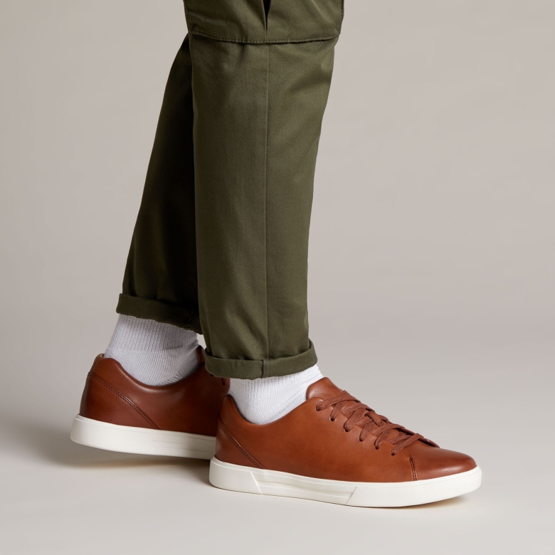 Clarks Un Costa Lace Aus Britischem Hellbraunem Leder