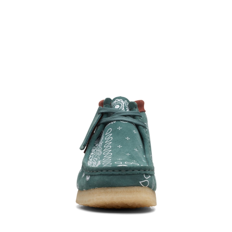 Clarks Grüner Wallabee-stiefel