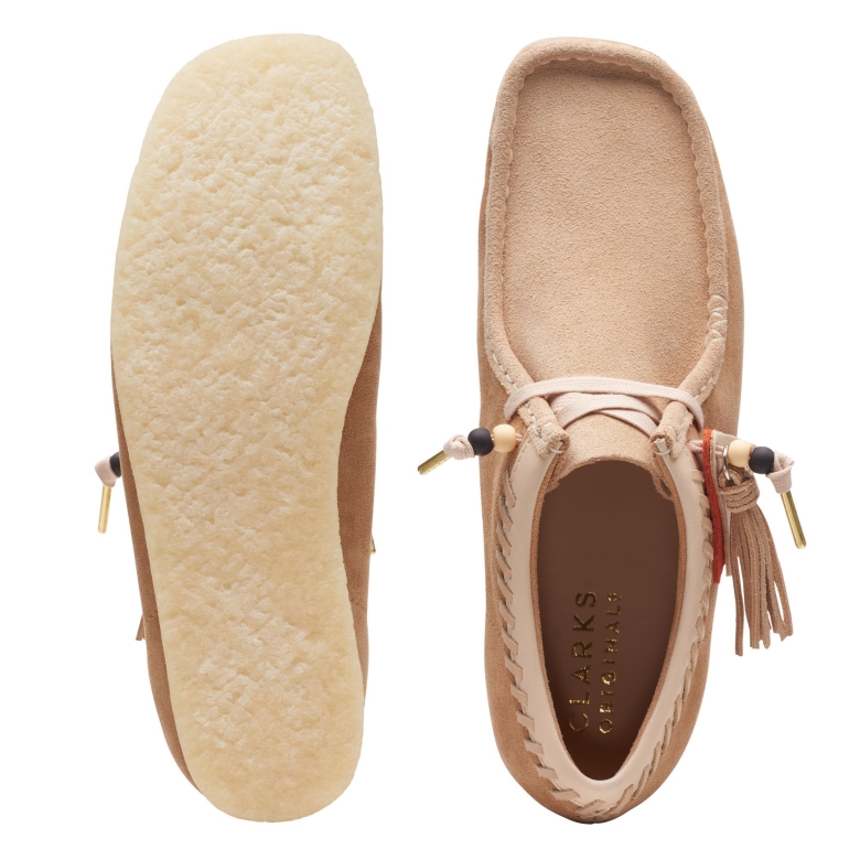 Gelöschter Rosa Kombi Clarks Wallabee