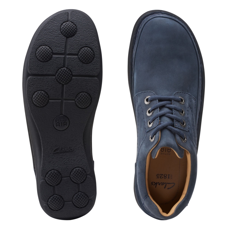Clarks Nature Three Navy Nubuk