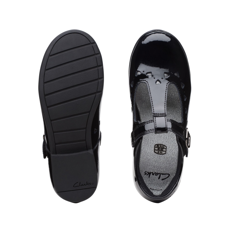 Clarks Black Pat Scaladress K