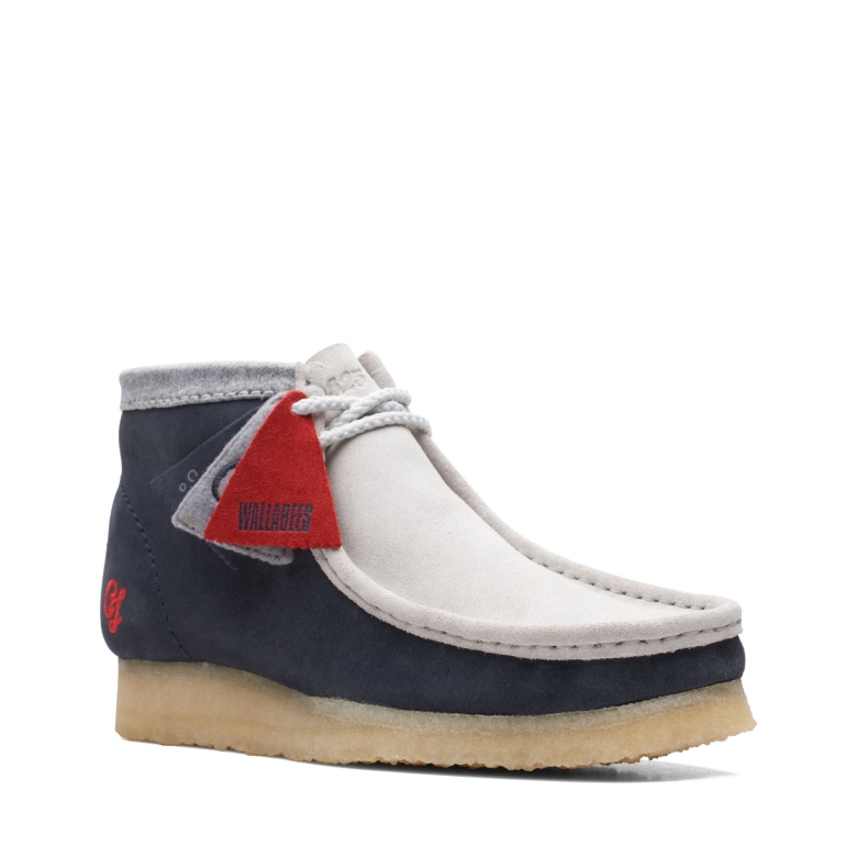 Wallabee Bt New Clarks Marineblau/Grau