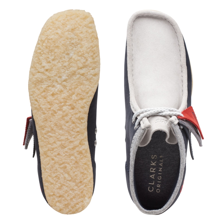 Wallabee Bt New Clarks Marineblau/Grau