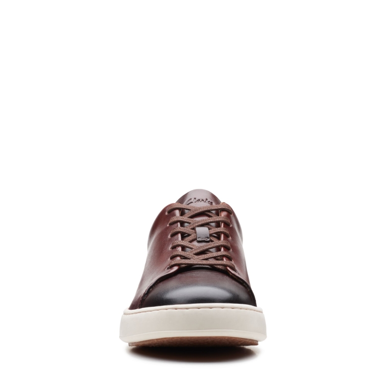 Dunkelbraunes Leder Court Lite Lace Clarks