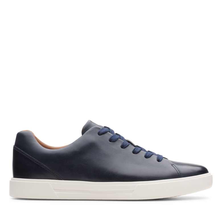 A Costa Lace Navy Leder Clarks