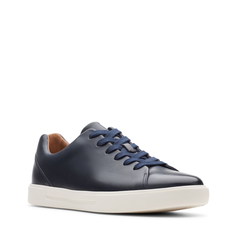 A Costa Lace Navy Leder Clarks
