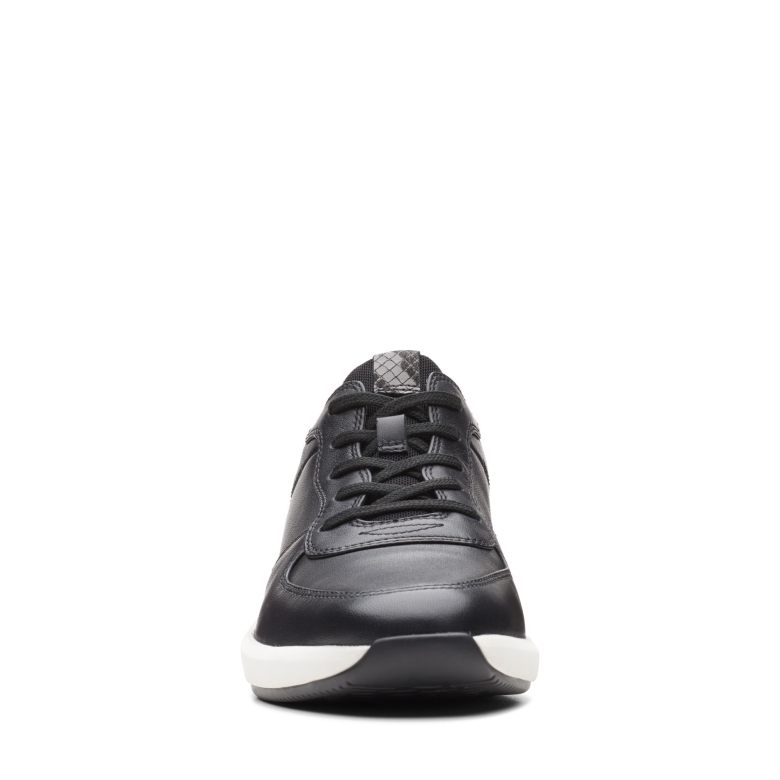Schwarzes Kombileder Un Rio Sprint Clarks
