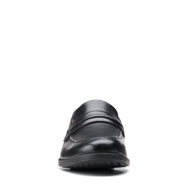 Clarks Whiddon Loafer Aus Schwarzem Leder