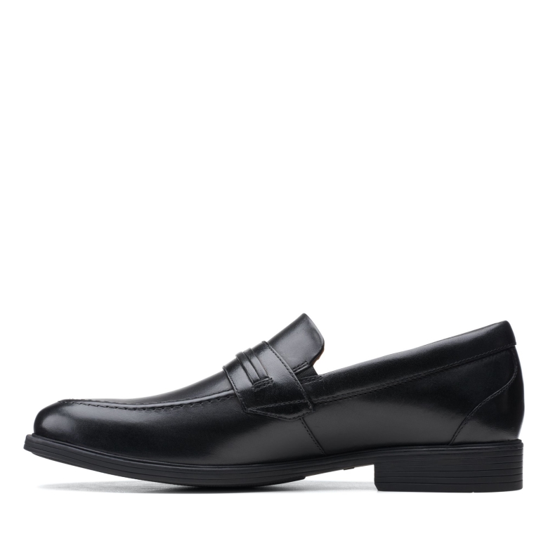 Clarks Whiddon Loafer Aus Schwarzem Leder