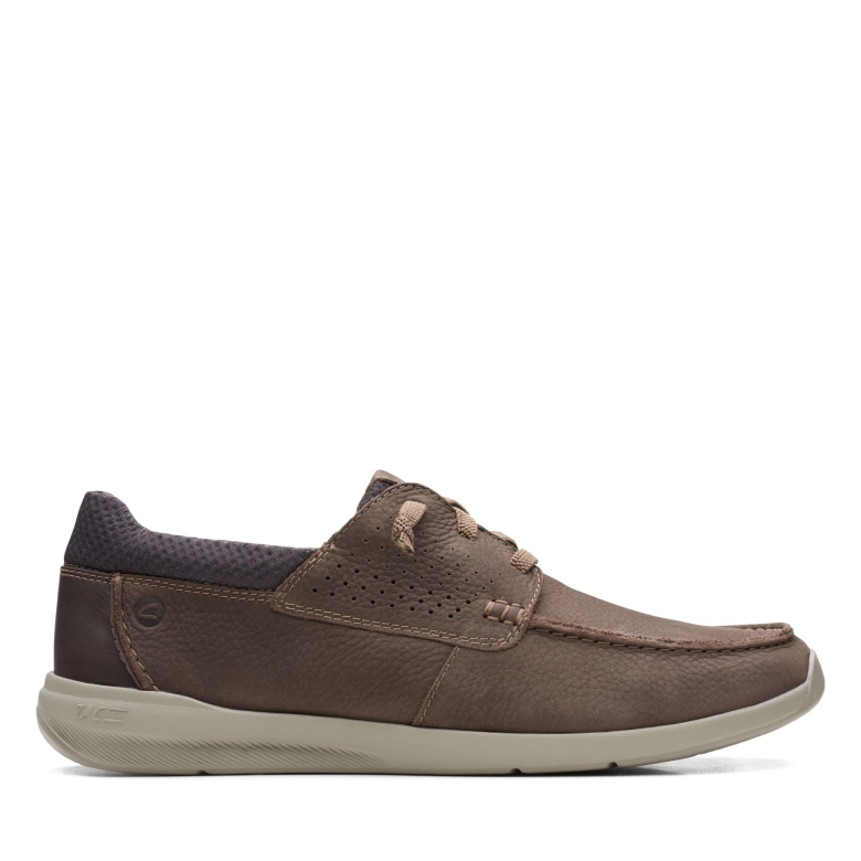 Clarks Gorwmoc Braunes Nubukleder