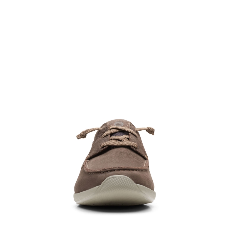 Clarks Gorwmoc Braunes Nubukleder