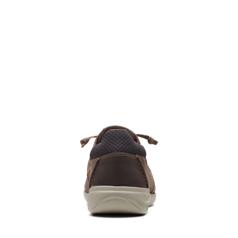 Clarks Gorwmoc Braunes Nubukleder
