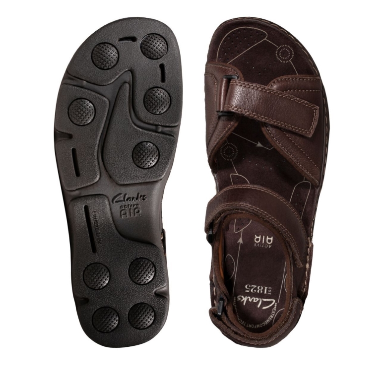 Clarks Atl Teil Dunkelbraunes Blatt