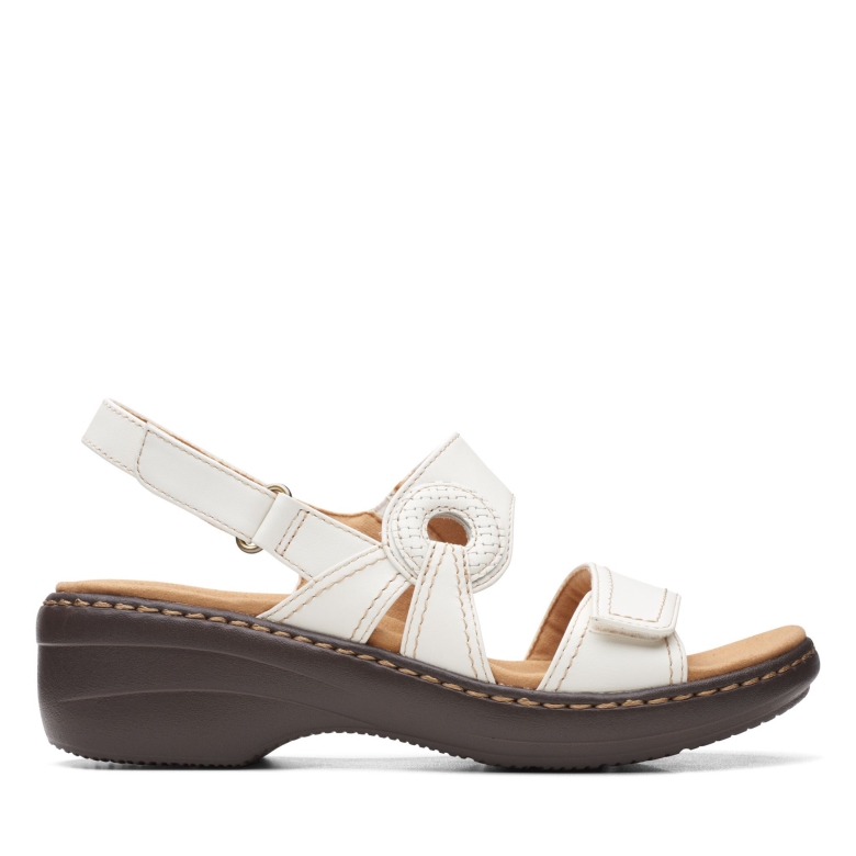 Clarks Weißes Leder Merliah Opal