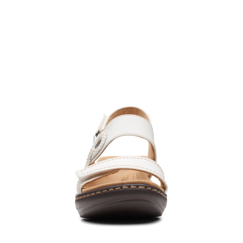 Clarks Weißes Leder Merliah Opal