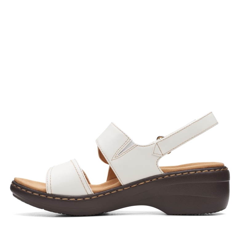 Clarks Weißes Leder Merliah Opal