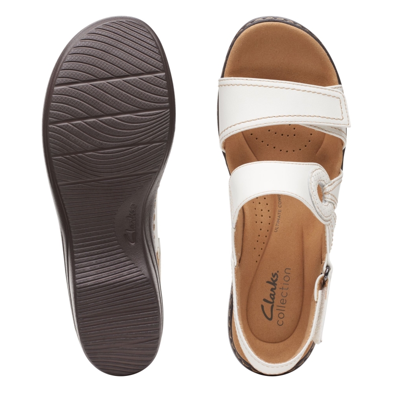 Clarks Weißes Leder Merliah Opal