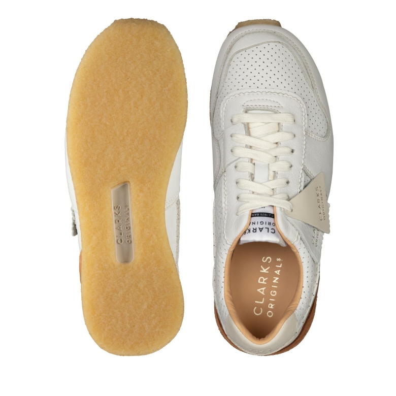 Tor Run Weiß Leder Clarks