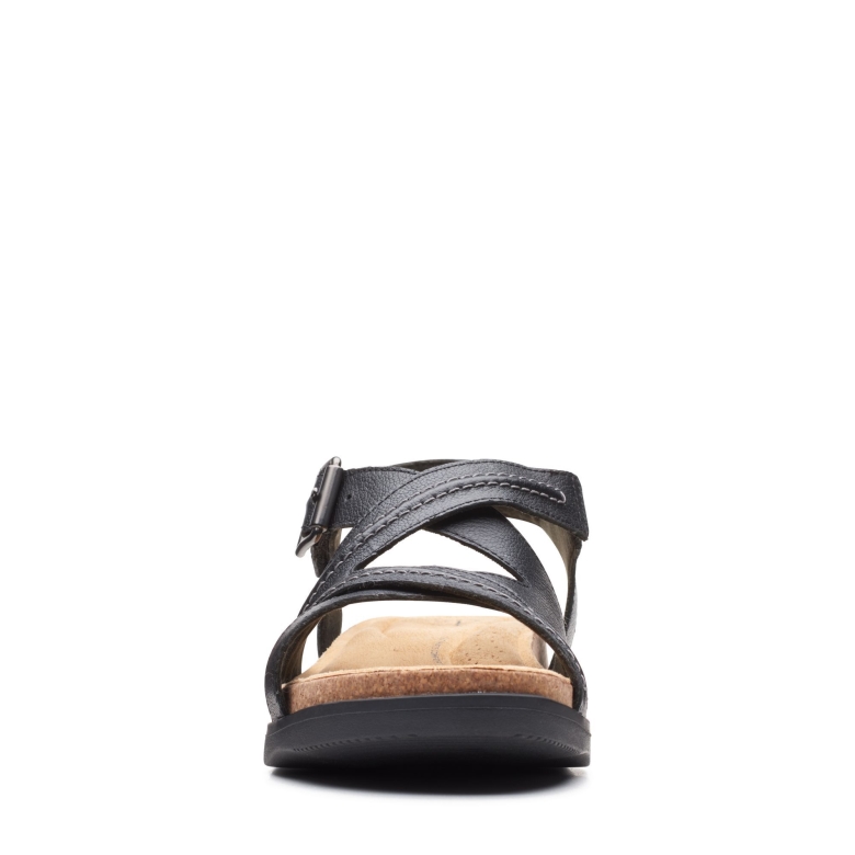 Clarks Brynn Ave Schwarzes Leder