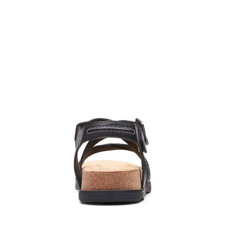 Clarks Brynn Ave Schwarzes Leder