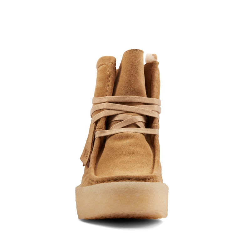 Wallabee Cup Hi Clarks Hellbraunes Wildleder