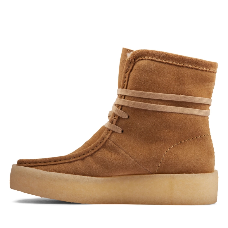 Wallabee Cup Hi Clarks Hellbraunes Wildleder