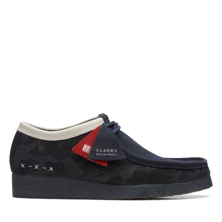 Clarks Wallabee Denimblau Syn