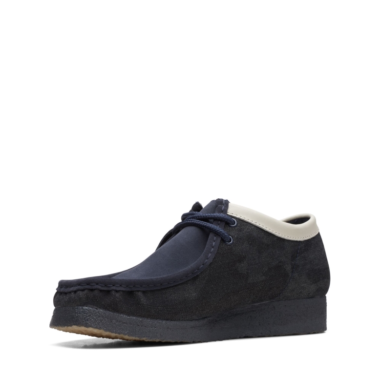 Clarks Wallabee Denimblau Syn