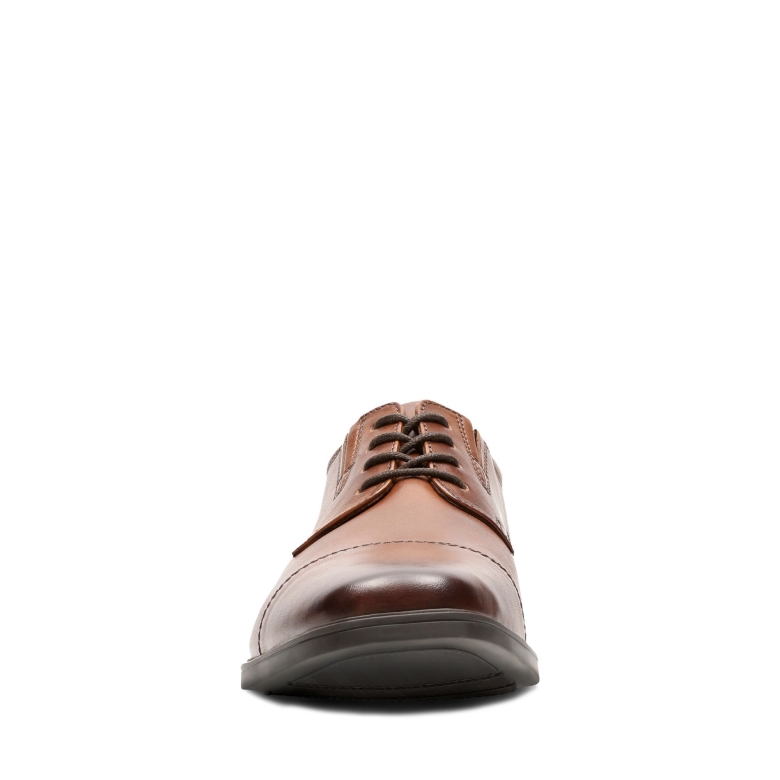 Tilden Cap Clarks Aus Dunkelbraunem Leder
