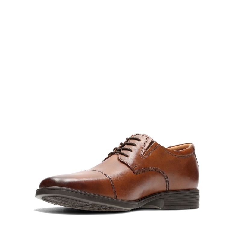 Tilden Cap Clarks Aus Dunkelbraunem Leder