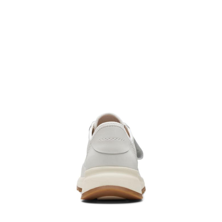 Clarks Dash Lite Lo Weißes Leder