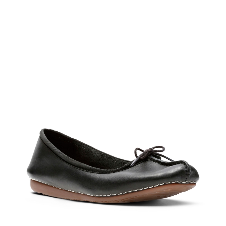 Clarks Sommersprossen Eisschwarzes Leder