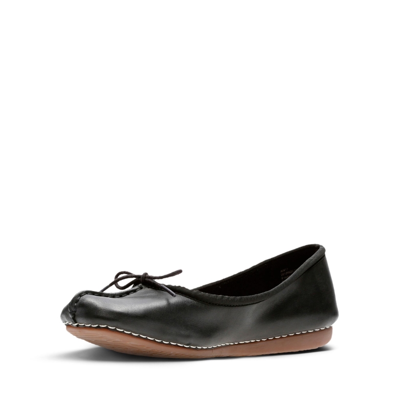Clarks Sommersprossen Eisschwarzes Leder