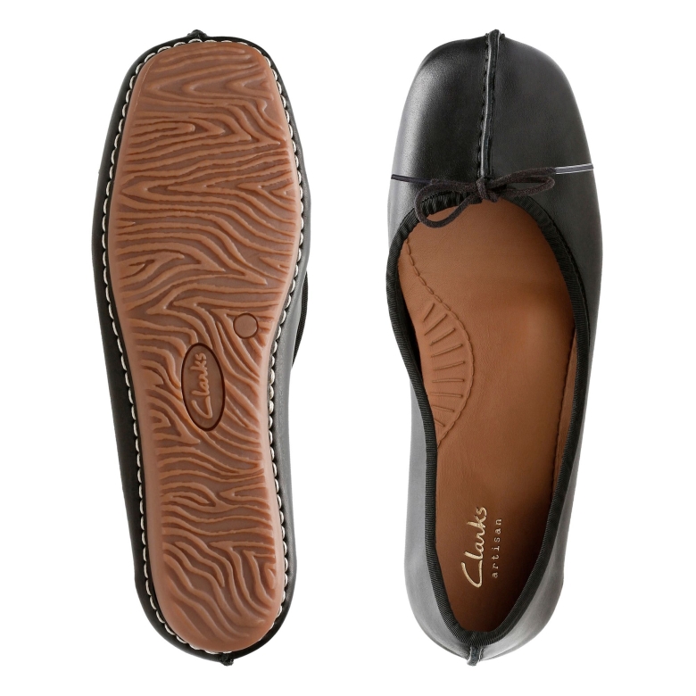 Clarks Sommersprossen Eisschwarzes Leder