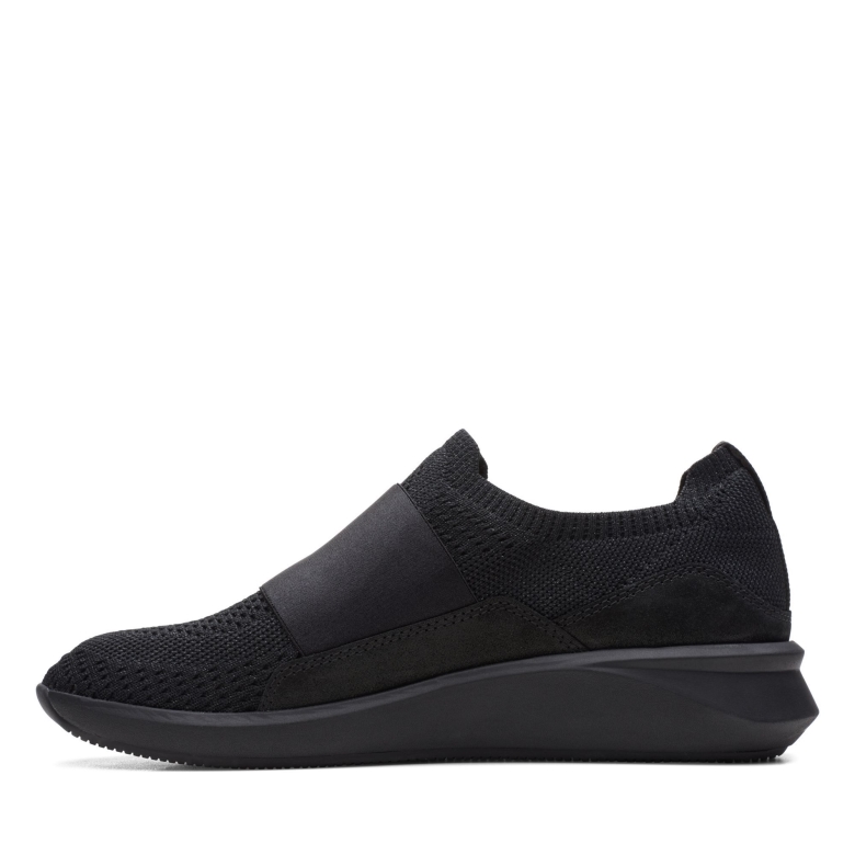 Schwarze Kombi Clarks Un Rio Knit