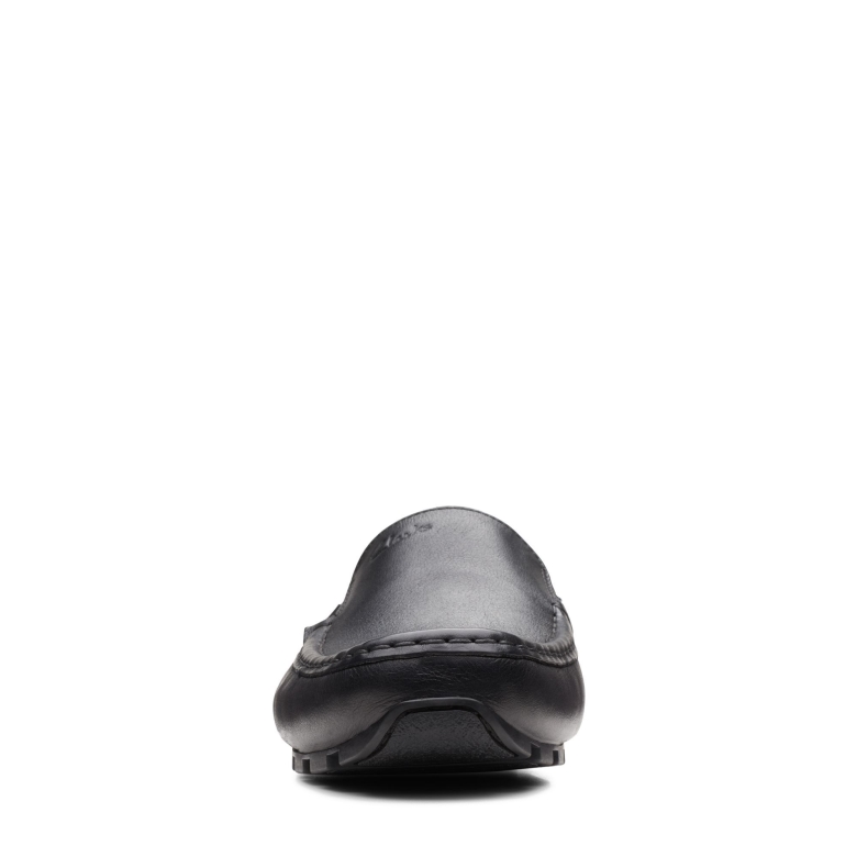 Oswick Plain Clarks Schwarzes Leder