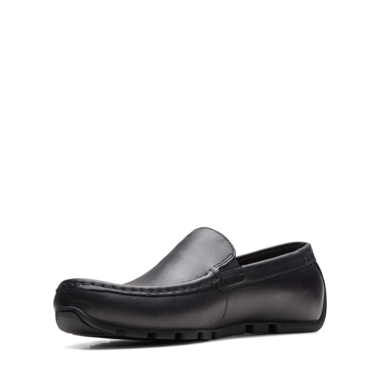 Oswick Plain Clarks Schwarzes Leder