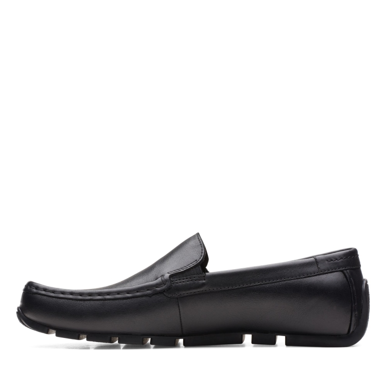 Oswick Plain Clarks Schwarzes Leder