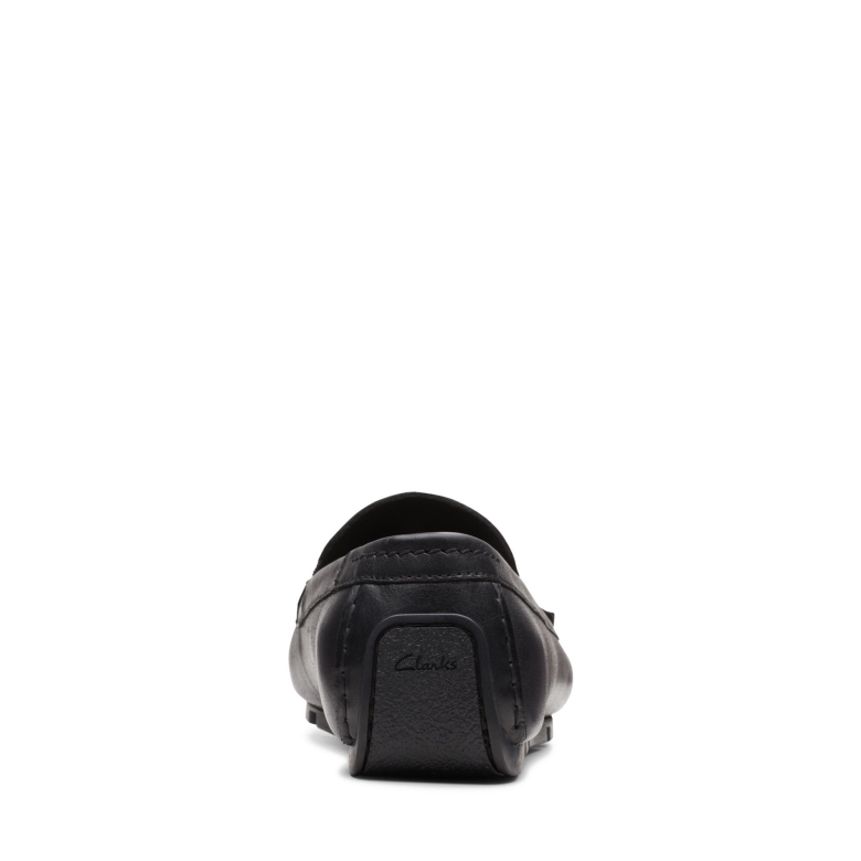 Oswick Plain Clarks Schwarzes Leder