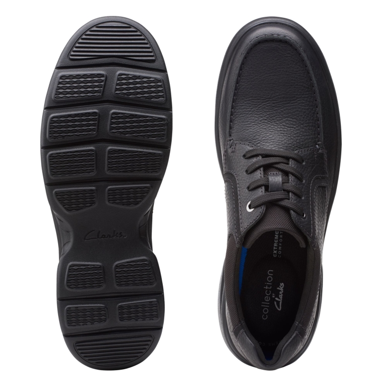 Clarks Bradley Vibe Schwarzes Leder