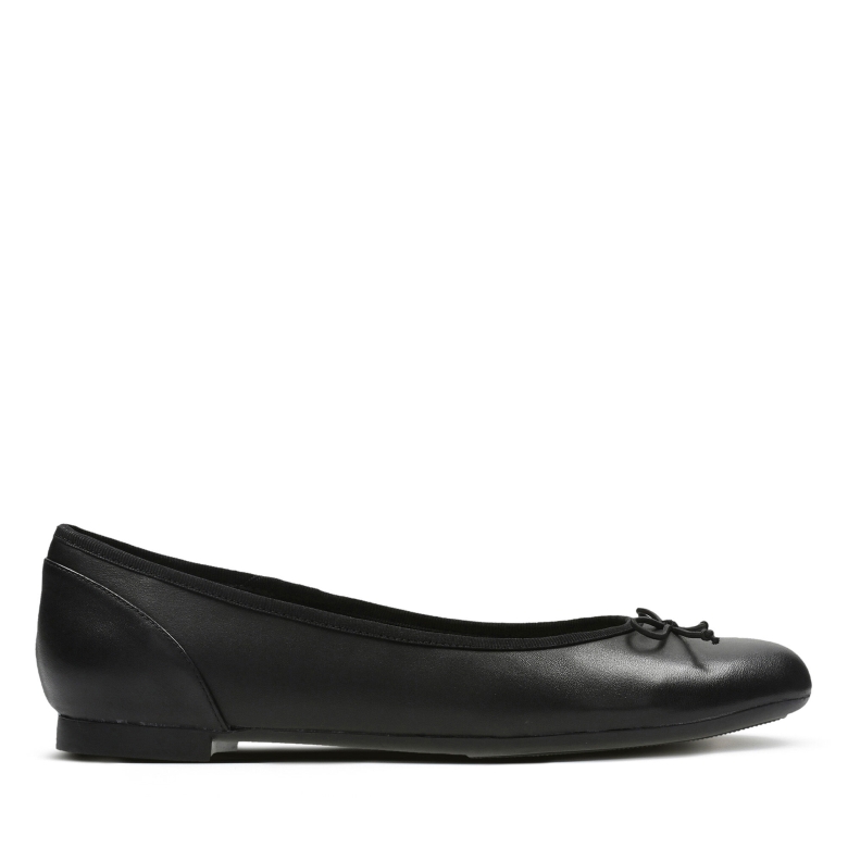 Schwarzes Leder Clarks Couture Bloom