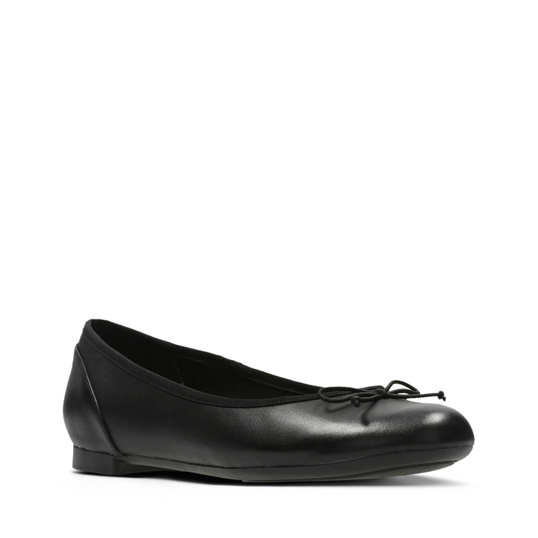 Schwarzes Leder Clarks Couture Bloom