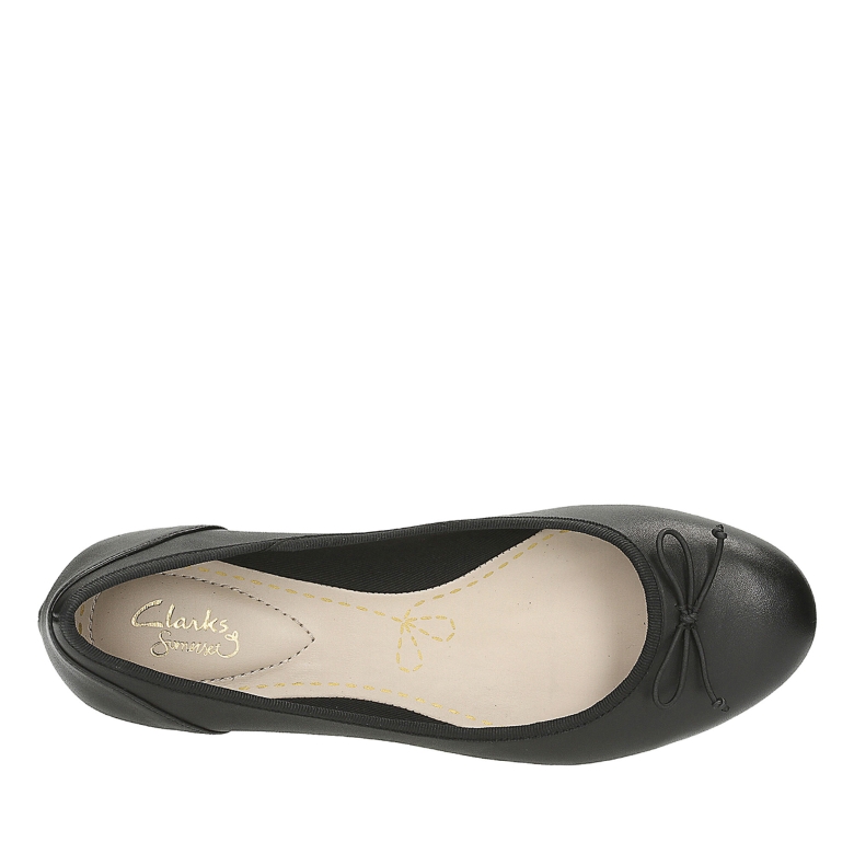 Schwarzes Leder Clarks Couture Bloom