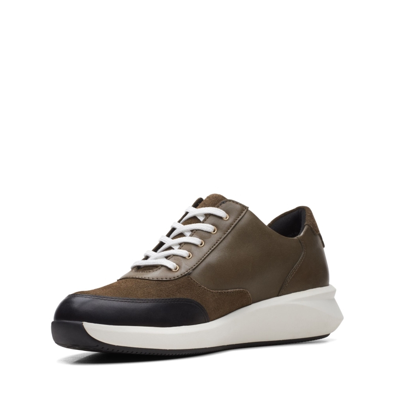Ein Rio Zip Clarks Dark Olive Lea