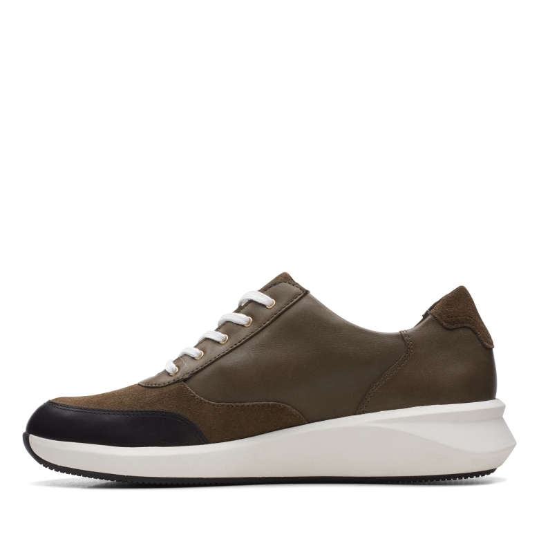 Ein Rio Zip Clarks Dark Olive Lea