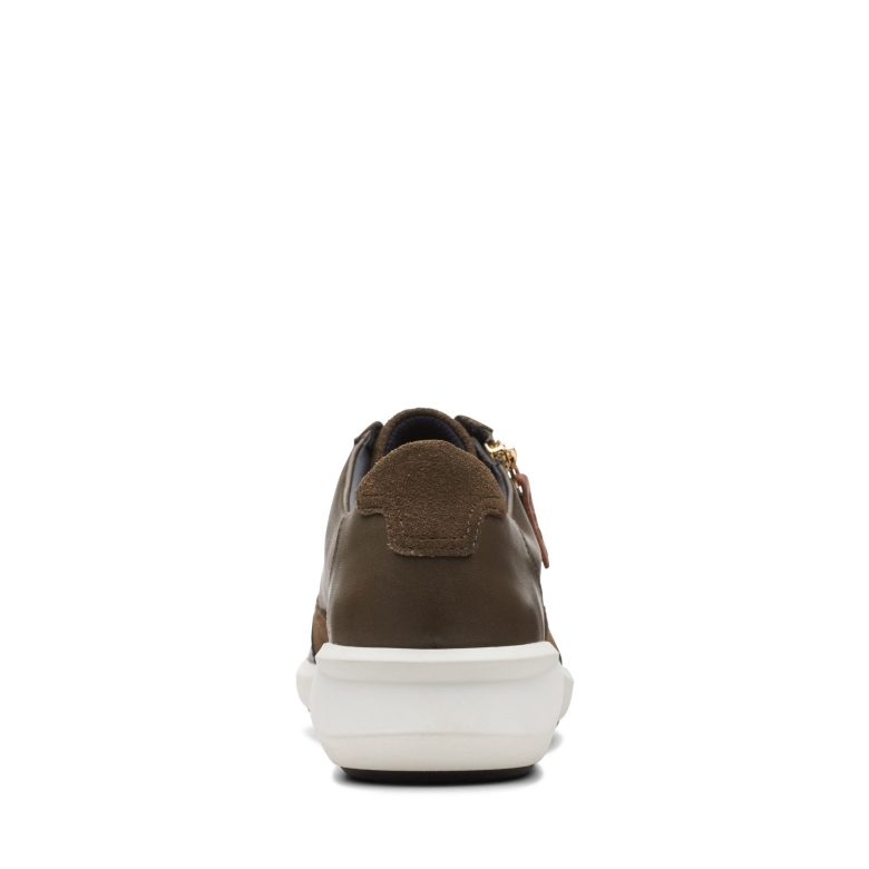 Ein Rio Zip Clarks Dark Olive Lea