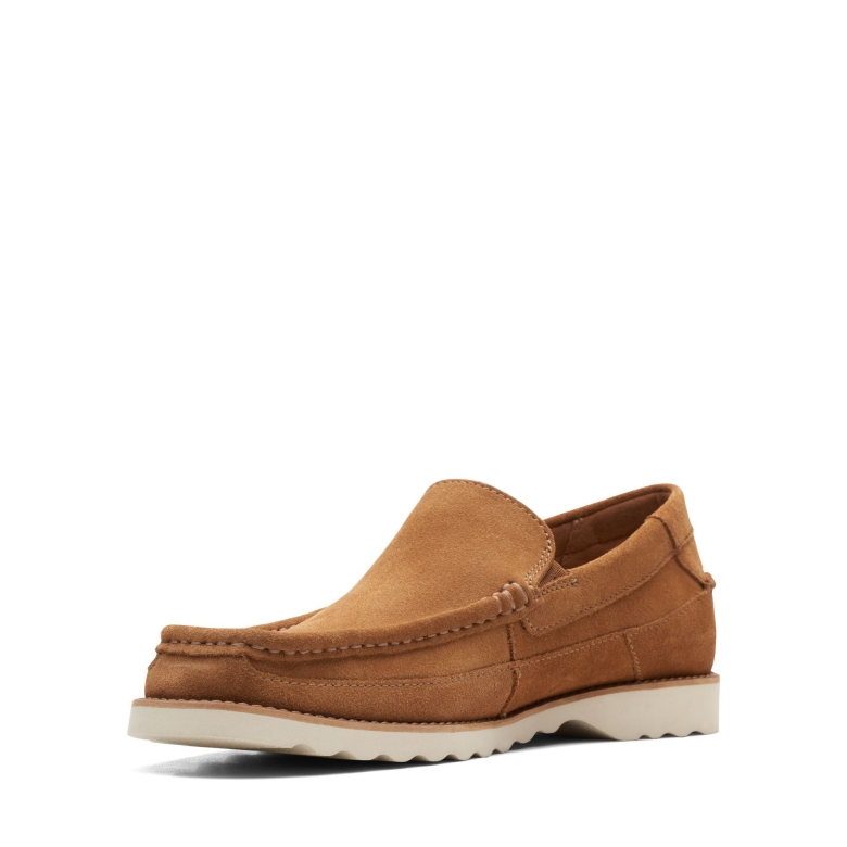 Cognac Wildleder Clarks Durleigh-rand