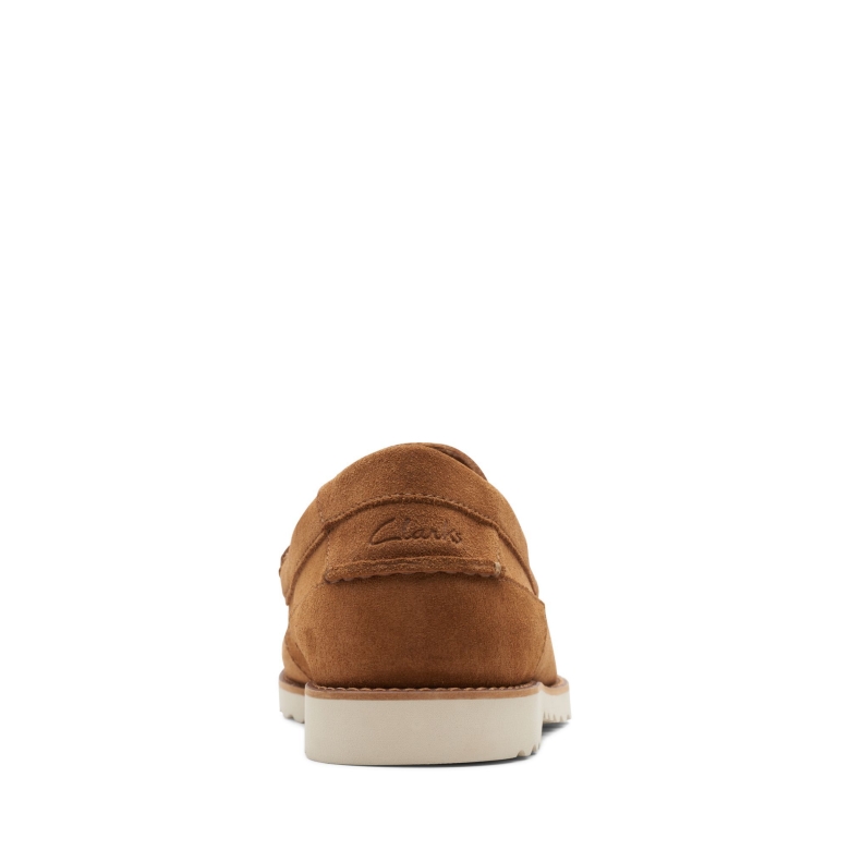 Cognac Wildleder Clarks Durleigh-rand