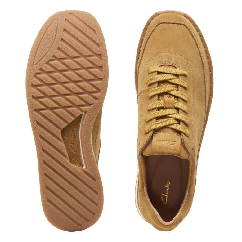Eichenmoos Wildleder Clarks Craft Run Lace